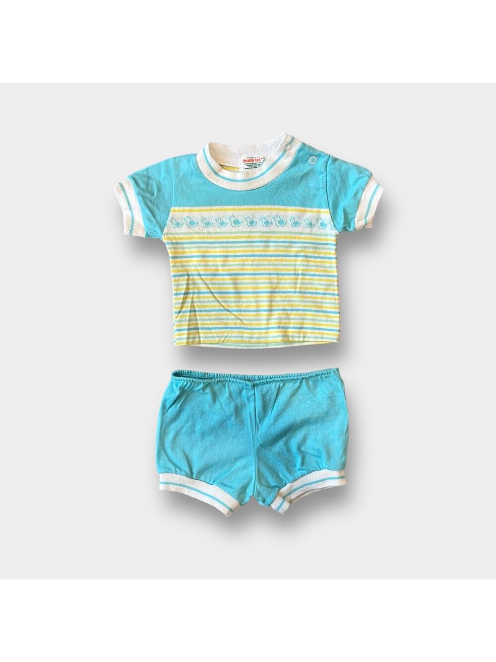 Vintage Healthtex Two Piece Ducky Outfit 6 Months USA